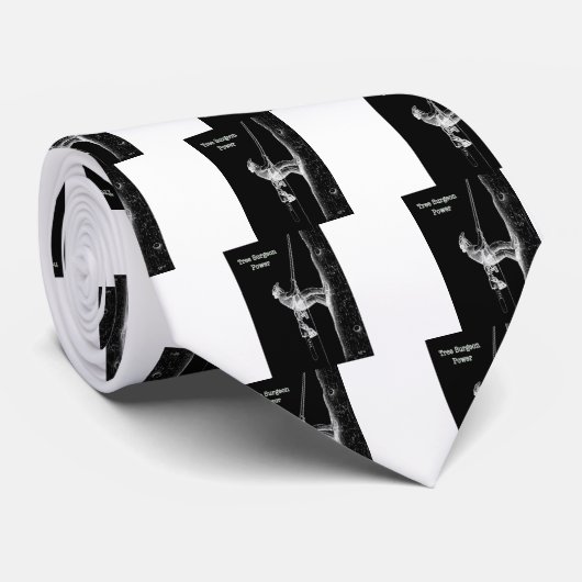 Tree Chirurg Arborist am Werk zur Zeit Chainsaw Krawatte (Gerollt)