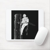 Tree Chirurg Arborist am Werk zur Zeit Chainsaw Mousepad (Mit Mouse)