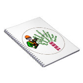 Tree Chirurg Arborist am Werk zur Zeit Chainsaw Notizblock (Rechte Seite)