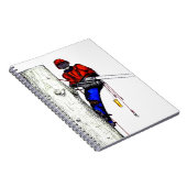 Tree Chirurg Arborist am Werk zur Zeit Chainsaw Notizblock (Rechte Seite)