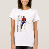 Tree Chirurg Arborist am Werk zur Zeit Chainsaw T-Shirt (Vorderseite)