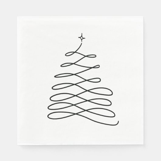 Tree Christmas Napkins Serviette (Vorderseite)