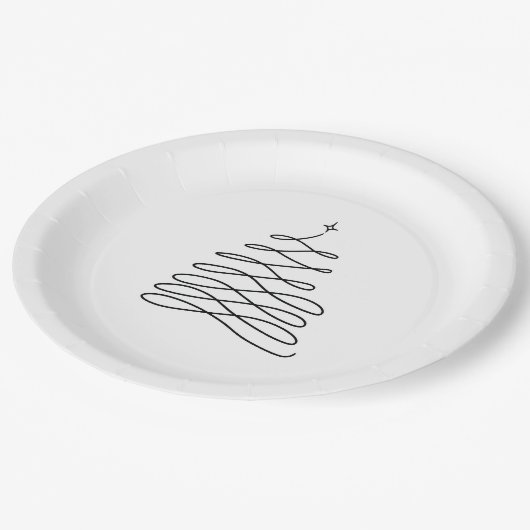 Tree Christmas Tellers Pappteller (Schrägansicht)