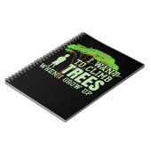 Tree Climber Future Arborist Funny Tremoll Notizblock (Linke Seite)