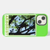 Tree Climber-Silhouette: Arborist iPhone Hülle (Rückseite (Horizontal))