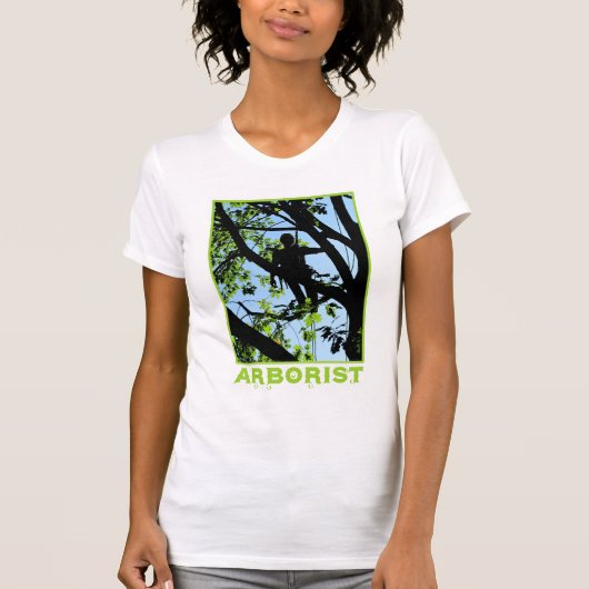 Tree Climber-Silhouette: Arborist T-Shirt (Vorderseite)