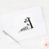 Tree Climbing Runder Aufkleber (Umschlag)