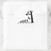 Tree Climbing Runder Aufkleber (Tasche)
