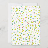 Tree Confetti Modern Flat Holiday Foto Card Feiertagskarte (Rückseite)