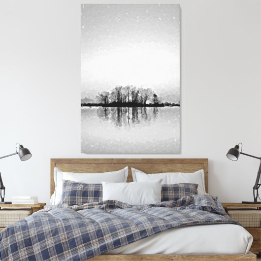 Tree Covered Island Leinwanddruck (Insitu (Schlafzimmer))