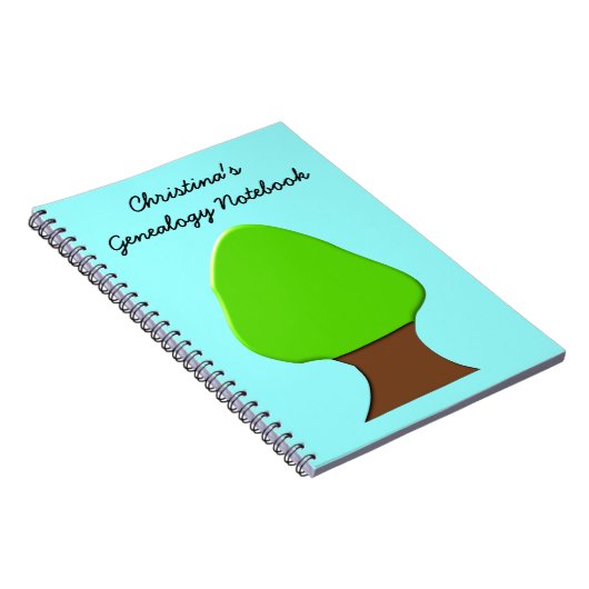 Tree Customizable Genealogy Notebook Notizblock (Rechte Seite)