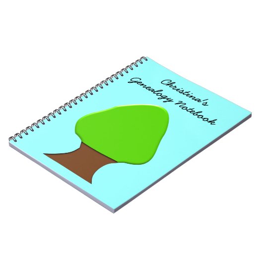 Tree Customizable Genealogy Notebook Notizblock (Linke Seite)