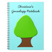Tree Customizable Genealogy Notebook Notizblock (Vorderseite)