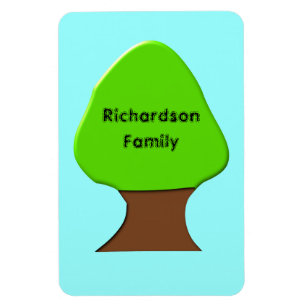 Tree Customizable Genealogy Premium Magnet