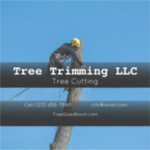 Tree Cutting Unternehmen Vehicle Adverver business Aufkleber (Vorderseite)