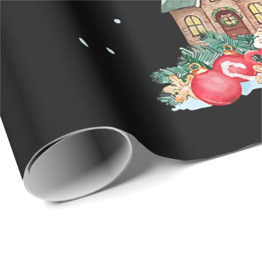 Tree Dasher Dancer Prancer Vixen Tequila Whiskey Geschenkpapier (Rolleneckpunkt)