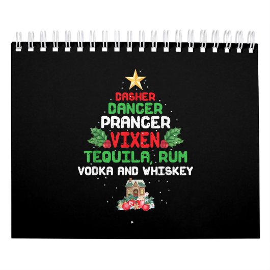 Tree Dasher Dancer Prancien Vixen Tequila Whiskey Kalender (Titelbild)