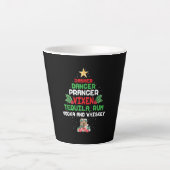 Tree Dasher Dancer Prancien Vixen Tequila Whiskey Milchtasse (Vorderseite)
