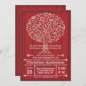 Tree der Einladung des Lehrers zur Altersvorsorge (Vorne/Hinten)