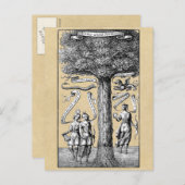 Tree der Gegensätze in Alchimie Postkarte (Vorne/Hinten)