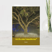 Tree der leichten Grußkarte Karte (Rückseite)