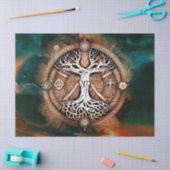 Tree des Lebenszyklus - Dekoupage - Tissue Seidenpapier (Basteln)