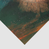 Tree des Lebenszyklus - Dekoupage - Tissue Seidenpapier (Detail)