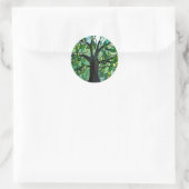 Tree des Verzauberungsstickers Runder Aufkleber (Tasche)