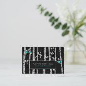 *~* Tree Doctor Birch Trees Blue Birds Arborist Visitenkarte (Stehend Vorderseite)