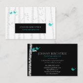 *~* Tree Doctor Blue Birds Arborist Birch Tree Visitenkarte (Vorne/Hinten)