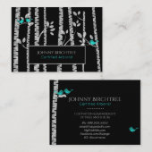 *~* Tree Doctor Blue Birds Arborist Birch Tree Visitenkarte (Vorne/Hinten)