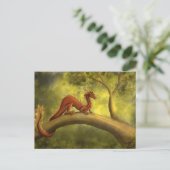 Tree Dragon Postkarte (Stehend Vorderseite)
