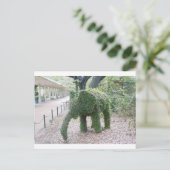 Tree Elephant Postkarte (Stehend Vorderseite)