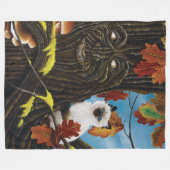 Tree Ent Cat Autumn Fantasy Fleecedecke (Vorderseite (Horizontal))