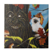 Tree Ent Cat Autumn Fantasy Fliese (Vorderseite)
