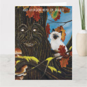 Tree Ent Cat Autumn Fantasy Karte (Vorderseite)