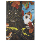 Tree Ent Cat Autumn Fantasy Klemmbrett (Rückseite)