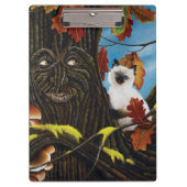 Tree Ent Cat Autumn Fantasy Klemmbrett (Vorderseite)