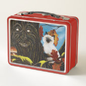 Tree Ent Cat Autumn Fantasy Metall Brotdose (Rückseite)