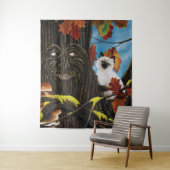 Tree Ent Cat Autumn Fantasy Wandteppich (Beispiel)