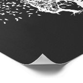 Tree-Faces mit Blätter, die Coole Neuartigkeit wec Poster (Ecke)