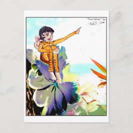 Tree Fairies 4 Postkarte