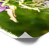 Tree Fairies on Weeping Willow Poster (Ecke)