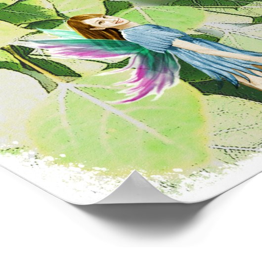 Tree Fairies unter Quaking Aspen Blätter Poster (Ecke)