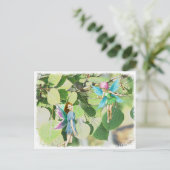 Tree Fairies unter Quaking Aspen Blätter Postkarte (Stehend Vorderseite)