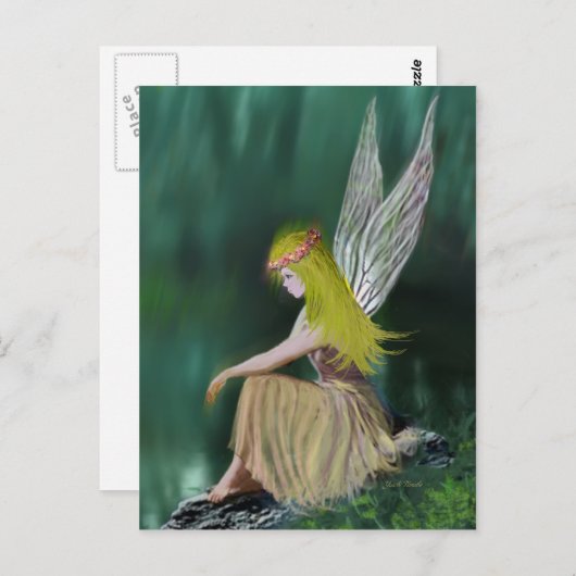 Tree Fairy A Postkarte (Vorne/Hinten)