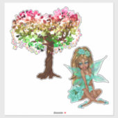 Tree Fairy Aufkleber (Blatt)
