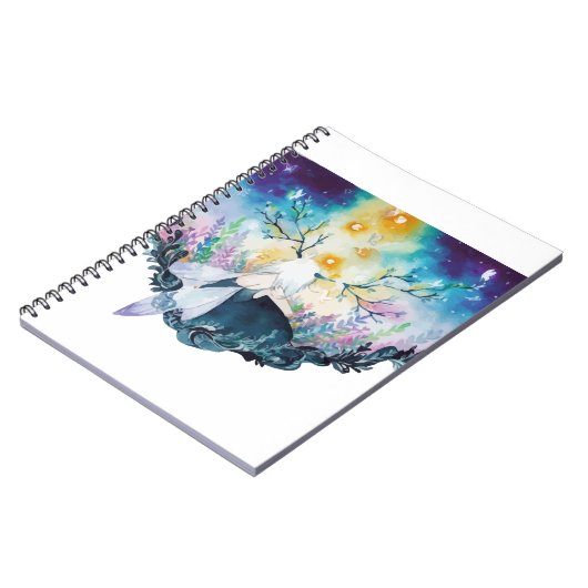 Tree Fairy Digital Art Notizblock (Linke Seite)