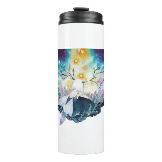 Tree Fairy Digital Art Thermosbecher (Vorderseite)