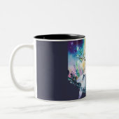 Tree Fairy Digital Art Zweifarbige Tasse (Links)